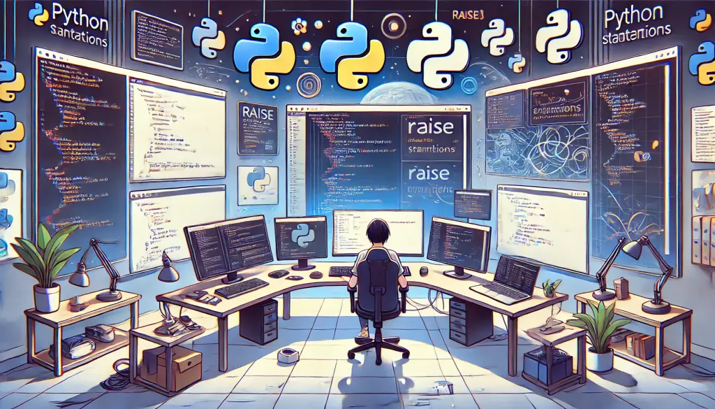 أمثلة على استخدام raise