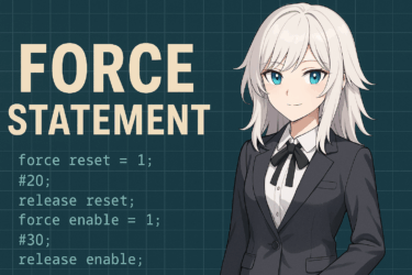 Verilogのforce文を完全解説｜使い方・releaseとの違い・テストベンチ実例まで網羅